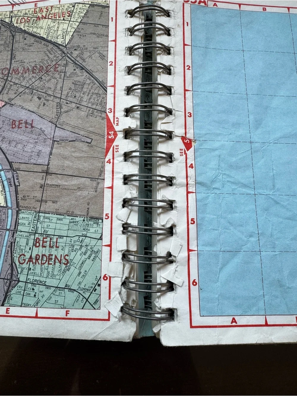 Vintage Thomas Bros 1977 Edition Los Angeles County Popular Street Atlas